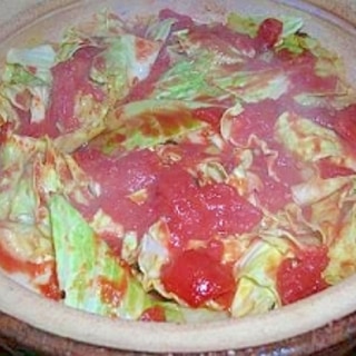 素材の味を楽しむ！　‘トマト蒸し鍋’
